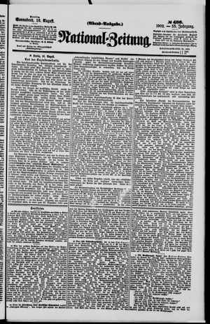Nationalzeitung on Aug 16, 1902