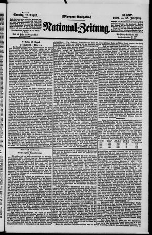 Nationalzeitung vom 17.08.1902