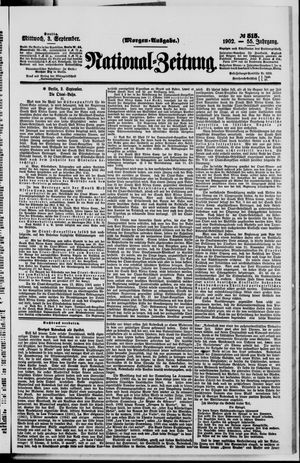 National-Zeitung vom 03.09.1902