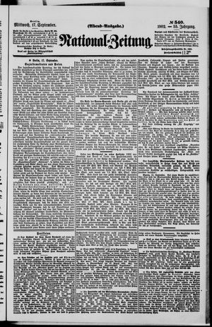 National-Zeitung on Sep 17, 1902