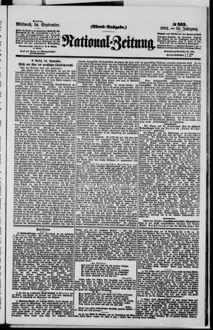 National-Zeitung vom 24.09.1902