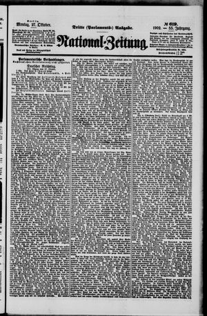 National-Zeitung vom 27.10.1902