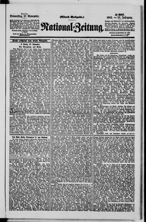 National-Zeitung vom 27.11.1902