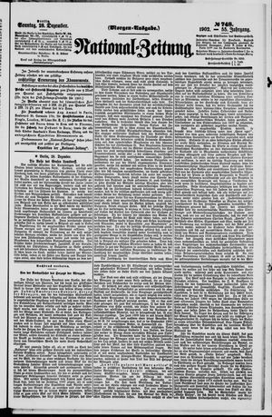 Nationalzeitung vom 28.12.1902