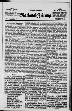 Nationalzeitung vom 05.01.1903