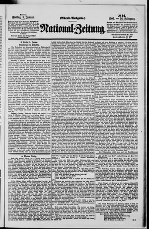 Nationalzeitung vom 09.01.1903