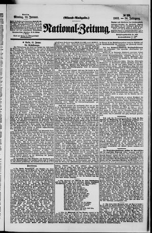 Nationalzeitung on Jan 12, 1903