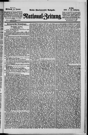 National-Zeitung on Jan 14, 1903