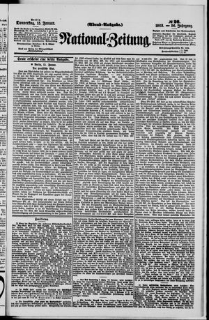 Nationalzeitung vom 15.01.1903