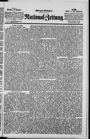 Nationalzeitung on Jan 16, 1903