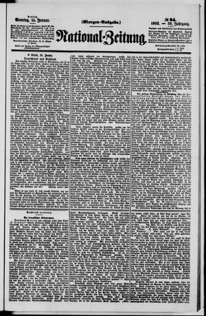 Nationalzeitung vom 18.01.1903