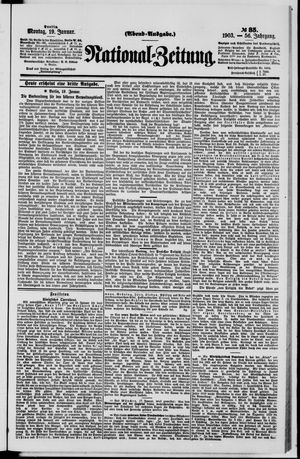 Nationalzeitung vom 19.01.1903