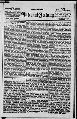 Nationalzeitung on Jan 22, 1903