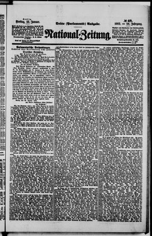 Nationalzeitung on Jan 23, 1903