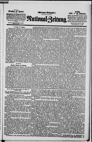 Nationalzeitung vom 27.01.1903
