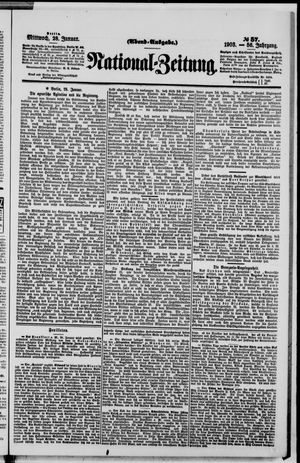 Nationalzeitung vom 28.01.1903