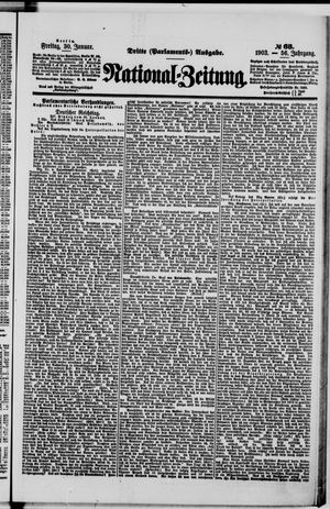 Nationalzeitung vom 30.01.1903