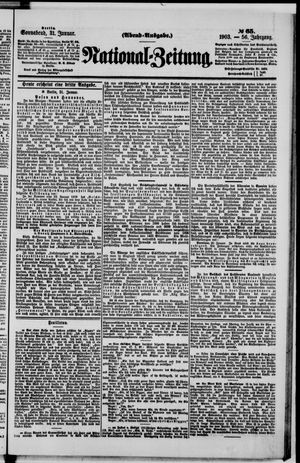 Nationalzeitung vom 31.01.1903