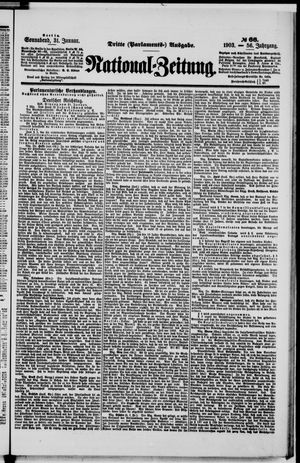 Nationalzeitung vom 31.01.1903