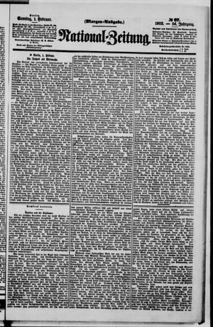 Nationalzeitung vom 01.02.1903