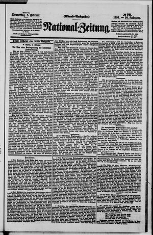 National-Zeitung vom 05.02.1903