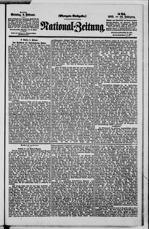 Nationalzeitung vom 08.02.1903
