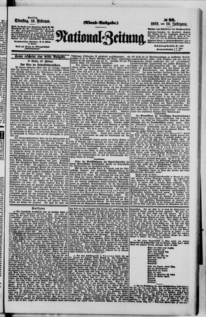Nationalzeitung vom 10.02.1903