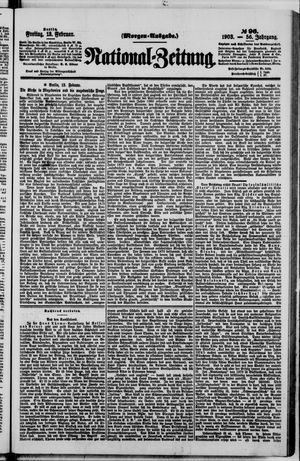 Nationalzeitung vom 13.02.1903