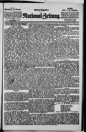 Nationalzeitung on Feb 14, 1903