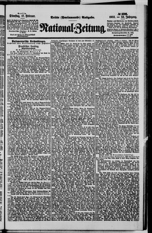 Nationalzeitung on Feb 17, 1903