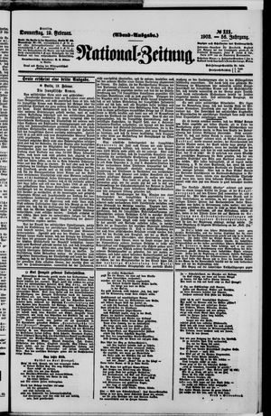 Nationalzeitung on Feb 19, 1903