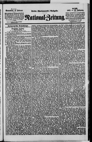 National-Zeitung on Feb 21, 1903