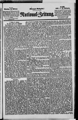 Nationalzeitung vom 22.02.1903