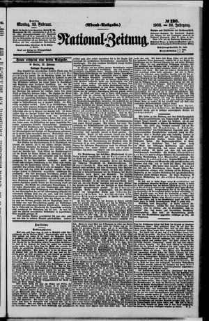 Nationalzeitung vom 23.02.1903
