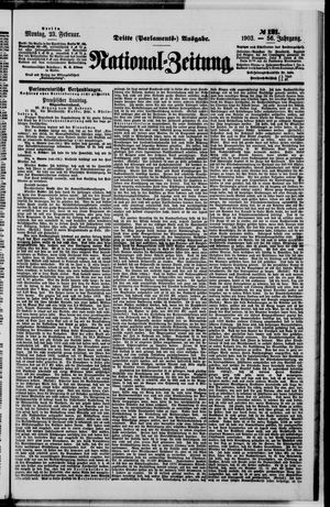 Nationalzeitung on Feb 23, 1903