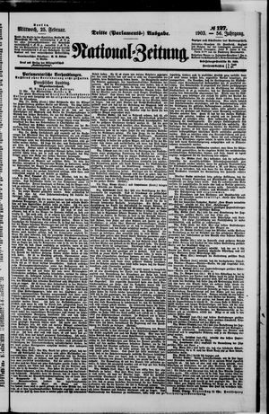 Nationalzeitung vom 25.02.1903