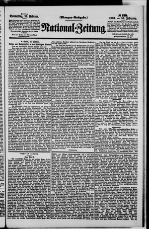 Nationalzeitung vom 26.02.1903