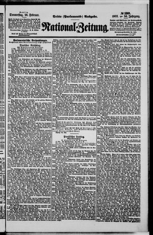 Nationalzeitung vom 26.02.1903