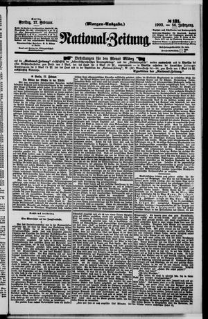 Nationalzeitung vom 27.02.1903