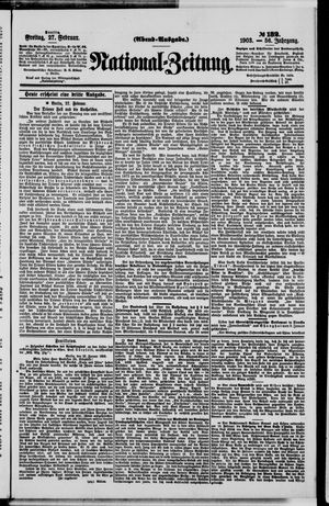 Nationalzeitung on Feb 27, 1903