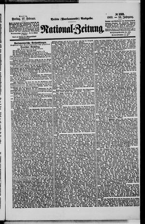 Nationalzeitung vom 27.02.1903