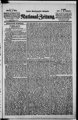 Nationalzeitung vom 02.03.1903