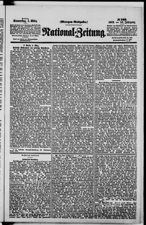 Nationalzeitung on Mar 5, 1903