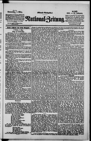 Nationalzeitung vom 05.03.1903