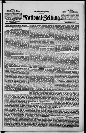 Nationalzeitung vom 10.03.1903