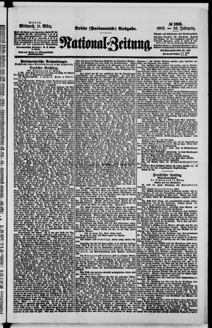 Nationalzeitung vom 11.03.1903