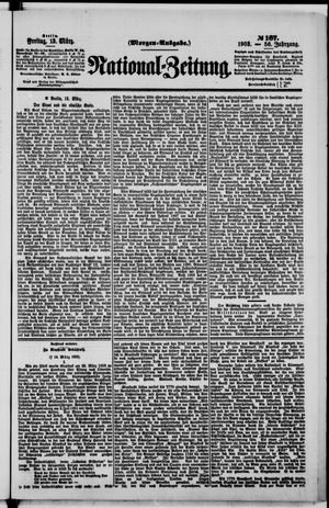 Nationalzeitung vom 13.03.1903