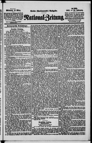 Nationalzeitung vom 18.03.1903