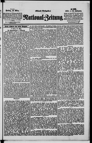 Nationalzeitung vom 20.03.1903