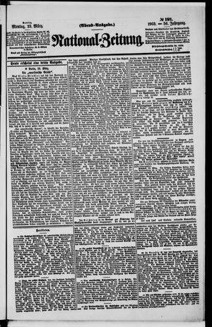 Nationalzeitung vom 23.03.1903